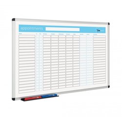 Supporting image for Non Magnetic Whiteboard Planner - Appointments planner - 600 x 900mm