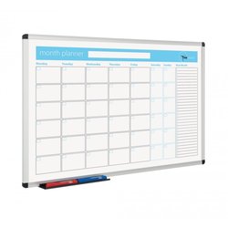 Supporting image for Magnetic Whiteboard Planner - Month planner - 600 x 900mm