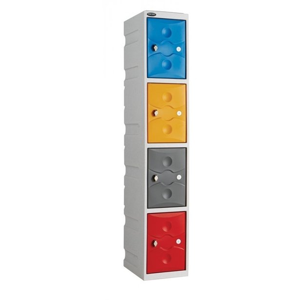 Supporting image for Exterior Plastic Locker - 4 Doors - H1800