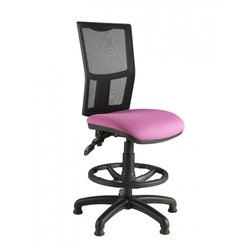 Supporting image for Chime Mesh Draughtsman Chair - Black Base and No Arms