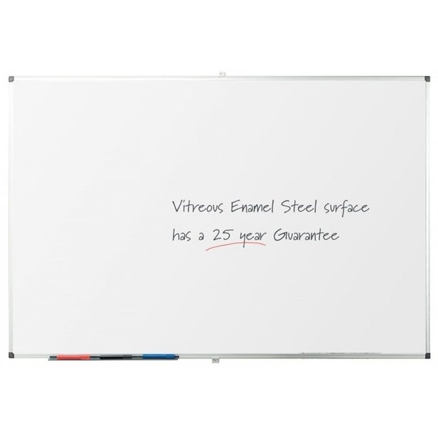 Supporting image for YVDW32 - Vitreous Enamel Steel Magnetic Whiteboard - W900 x H600