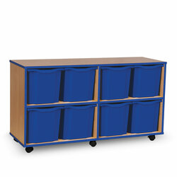 Supporting image for Y15233 - 8 Jumbo Tray Unit - Blue Edge