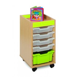 Supporting image for Candy Colours - 6 Shallow Tray Storage Unit