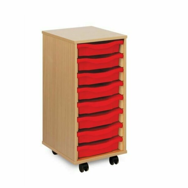 Supporting image for 8 Shallow Tray Storage Unit - Mobile