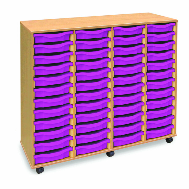 Supporting image for 48 Shallow Tray Storage Unit - Mobile