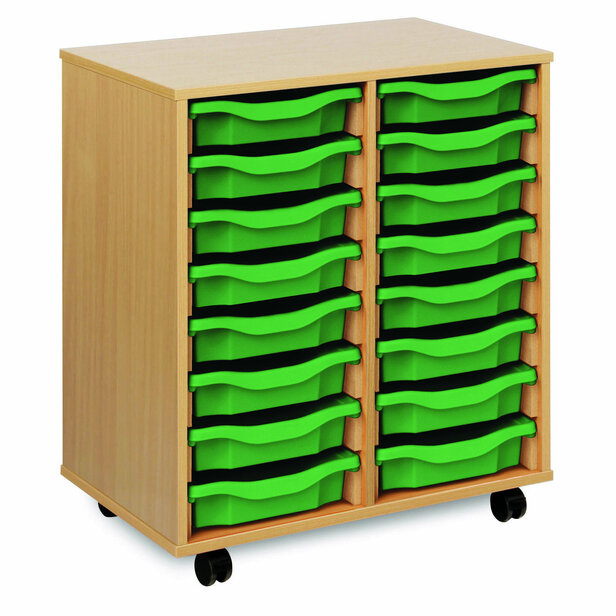Supporting image for 16 Shallow Tray Storage Unit - Mobile