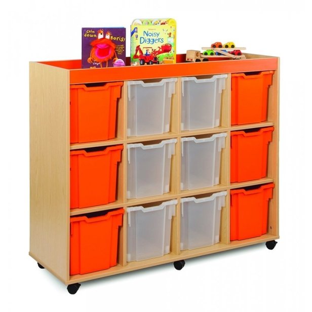 Supporting image for Candy Colours - 12 Jumbo Tray Storage Unit