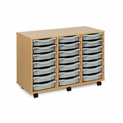Supporting image for 21 Shallow Tray Storage Unit - Mobile