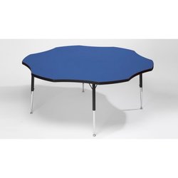 Supporting image for YFN0011A - Flower Height Adjustable Table - Blue