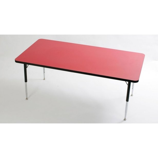 Supporting image for YFN0156 - Rectangle Height Adjustable Table - Red