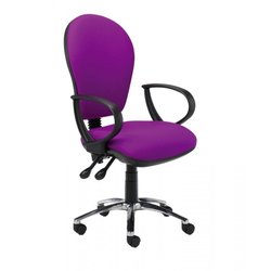 Supporting image for Hyphen Task Chair - Chrome Components with Fixed Arms