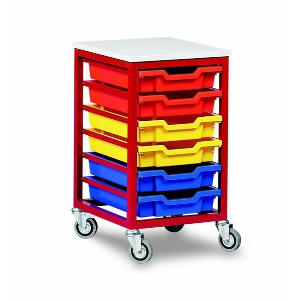 Supporting image for Mobile Metal Storage - 6 Tray Unit