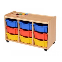 Supporting image for Creative! 9 Deep Sturdy Storage Unit with Plastic Trays