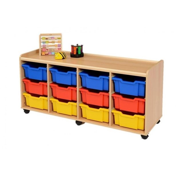 Supporting image for Creative! 12 Deep Sturdy Storage Unit with Plastic Trays