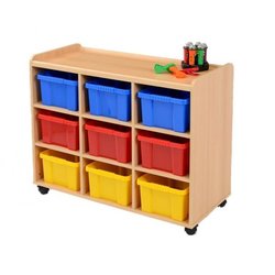 Supporting image for Creative! 9 Deep Sturdy Storage Unit with Plastic Trays