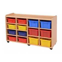Supporting image for Creative! 6 Deep & 8 Shallow Sturdy Storage Unit with Plastic Trays