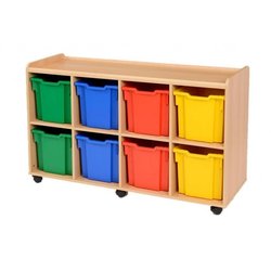 Supporting image for Creative! 8 Jumbo Sturdy Storage Unit with Plastic Trays