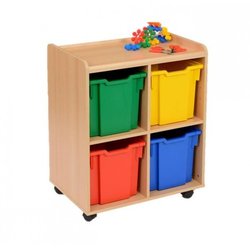 Supporting image for Creative! 4 Jumbo Sturdy Storage Unit with Plastic Trays
