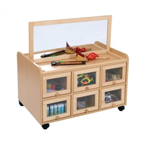 Supporting image for Creative! Double Sided Resource Unit with Doors and Mirror Panel