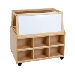 Supporting image for Creative! Double Sided Storage Unit with Dry Wipe Magnetic Easel