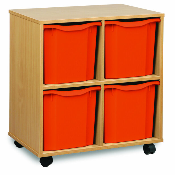 Supporting image for Y17053 - 4 Jumbo Unit - Mobile - No Doors - BEECH