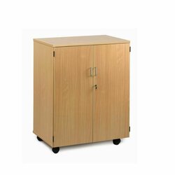 Supporting image for Y17063 - 6 Extra Deep Unit - Mobile - With Doors - BEECH