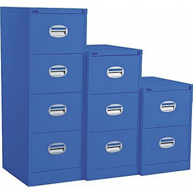 Supporting image for Y785001* - Steel Storage - Lugano Coloured Filing Cabinet - 3 Drawer