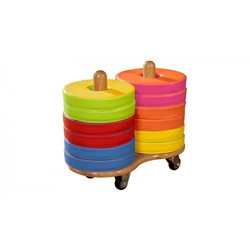 Supporting image for 12 Donut Cushions and Trolley