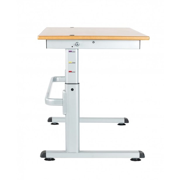 Supporting image for Y15802 - Access Height Adjustable Double Table - 1200 x 600 - image #2
