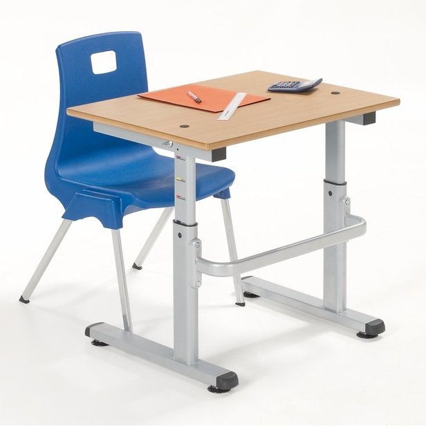 Supporting image for Y15803 - Access Height Adjustable Single Table - 750 x 600 - image #2