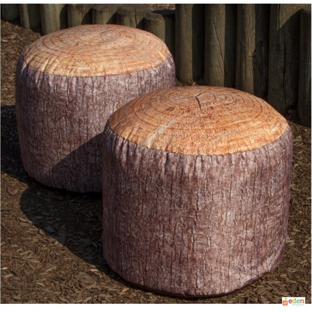 Supporting image for Tree Stump Bean Bag Stool (Pack of 2) - image #2