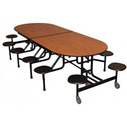 Supporting image for Y360614 - Folding Oval Table with 12 Stools - H690 - image #2