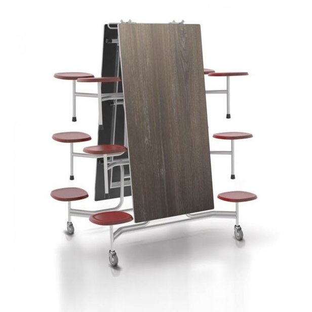Supporting image for Y360604 - Folding Rectangular Table with 12 Stools - H690 - image #2