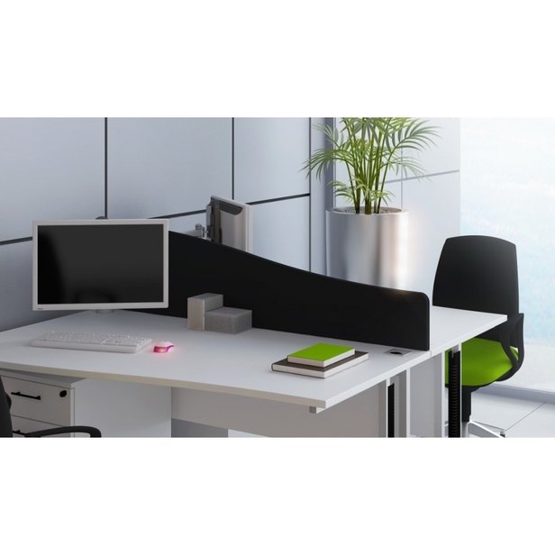 Supporting image for YWDT1200 - Desk Mounted Wave Screen - W1200mm - image #2