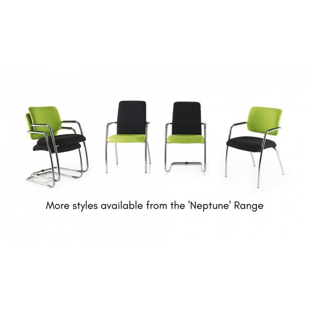 Supporting image for Neptune 4 Leg Conference Chair with Half Mesh Back - image #3
