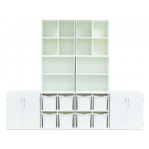 Supporting image for 4 Jumbo Tray Stackable Storage Unit - image #4