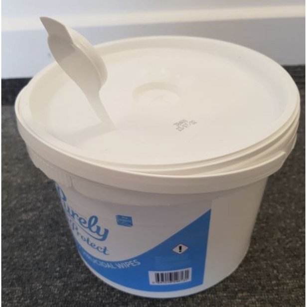 Supporting image for Springfield Virus and Disinfectant Wipes - Large 250 Bucket with Flip Cap Top - image #3