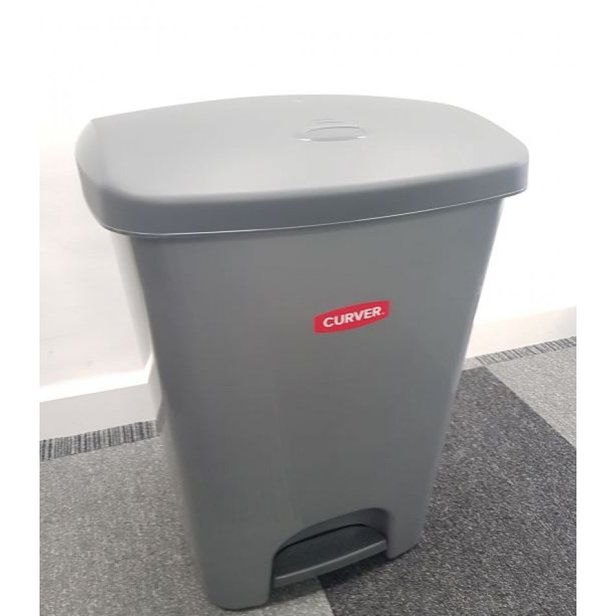 Supporting image for Springfield 40 Litre Pedal Bin - Grey - Single Pack - image #2