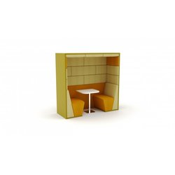 Supporting image for Confer 2 Seater Booth - Flat Roof - image #2