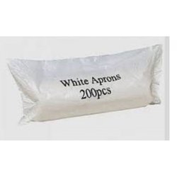 Supporting image for White Aprons on a Roll -  Bulk 1000 Pack - 5 rolls of 200 - image #2