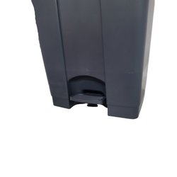 Supporting image for Heavy Duty Pedal Operated Black Bin - 90 Litre - image #3