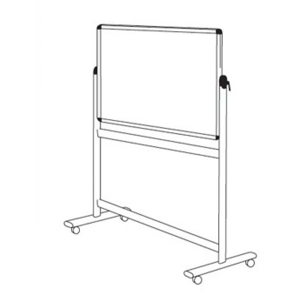 Supporting image for YREV912 - Premium Revolving Whiteboards - Non-Magnetic - W1200 x H900 - image #2