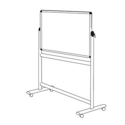 Supporting image for YEREV912 - Standard Revolving Whiteboards - Non-Magnetic - W1200 x H900 - image #2
