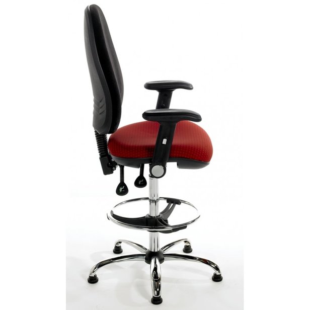 Supporting image for Merlin High Back Draughtsman Chair - image #3
