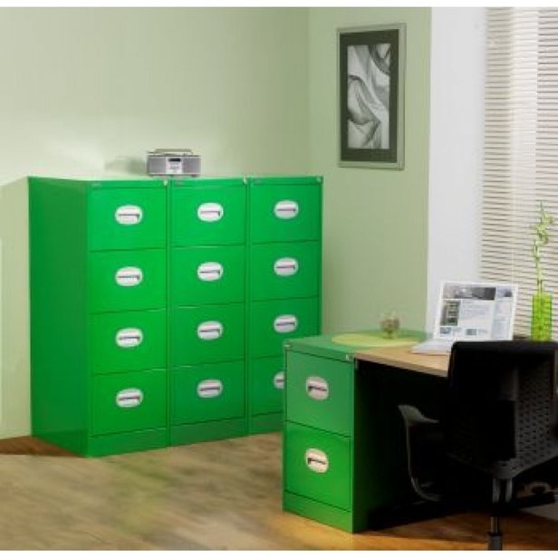Supporting image for Y785000* - Steel Storage - Lugano Coloured Filing Cabinet - 2 Drawer - image #3
