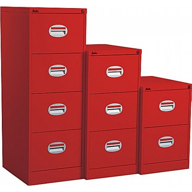Supporting image for Y785002* - Steel Storage - Lugano Coloured Filing Cabinet - 4 Drawer - image #2