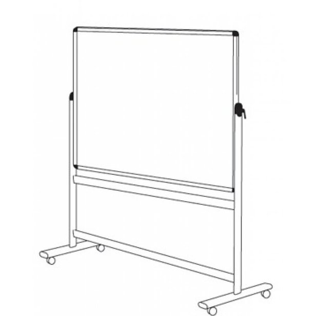 Supporting image for YREV1512 - Premium Revolving Whiteboards - Non-Magnetic - W1500 x H1200 - image #2