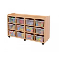 Supporting image for Creative! 12 Deep Sturdy Storage Unit with Plastic Trays - image #2