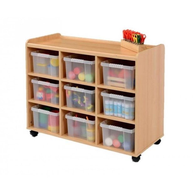 Supporting image for Creative! 9 Deep Sturdy Storage Unit with Plastic Trays - image #2