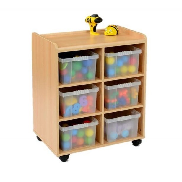 Supporting image for Creative! 6 Deep Sturdy Storage Unit with Plastic Trays - image #2